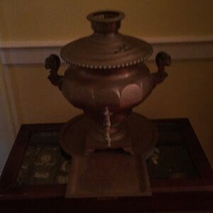 Antique brass samovar